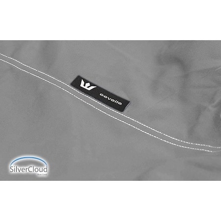 Eevelle Boat Cover PADDLE BOAT, Outboard Fits 7ft 2in L up to 61in W Silver SCPDL0761B-SLR